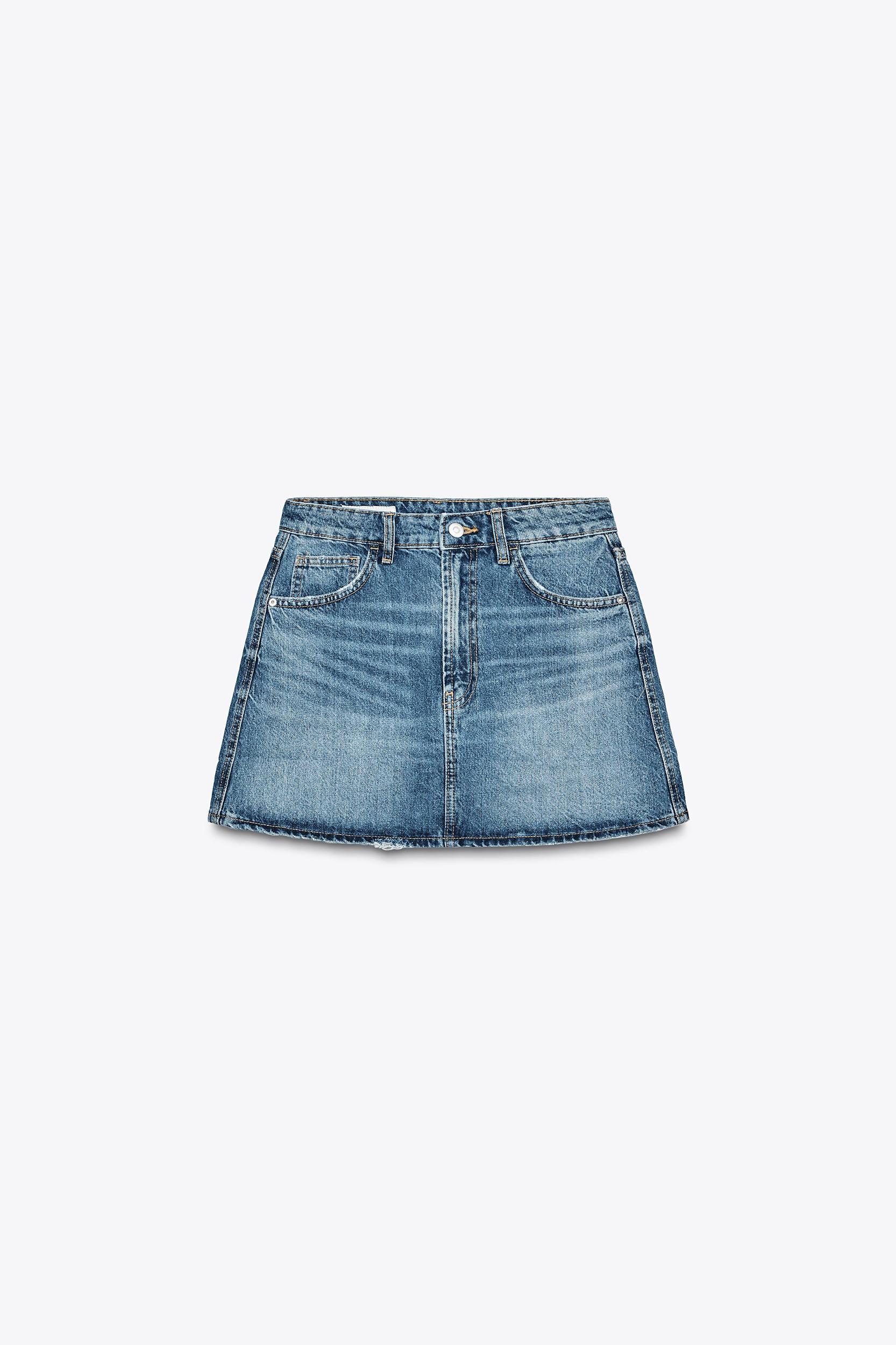 TRF DENIM MINI SKIRT Product Image