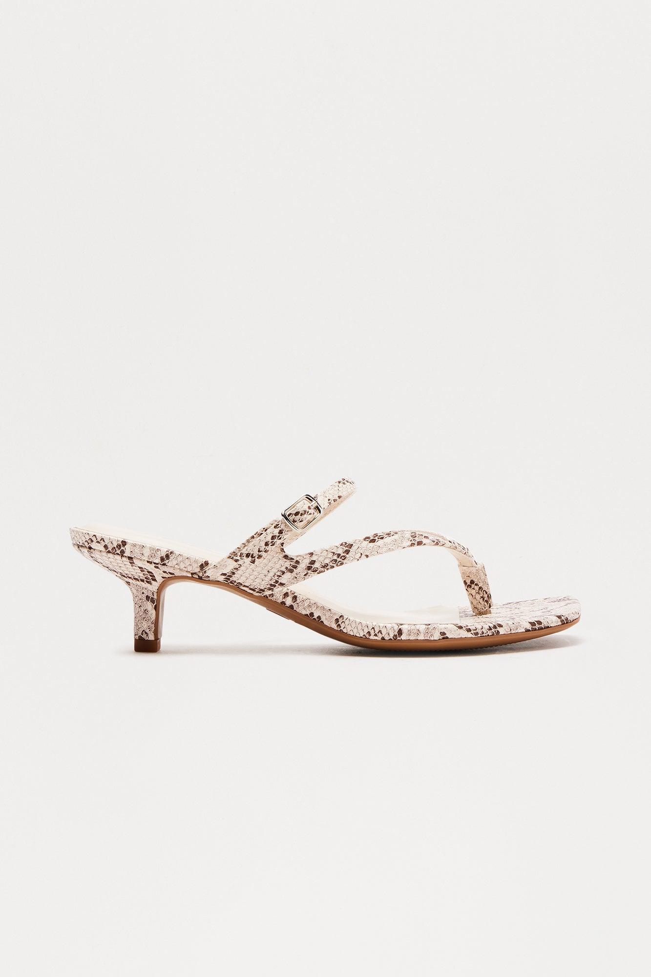 Liam Thong Kitten Heels - Beige Female Product Image