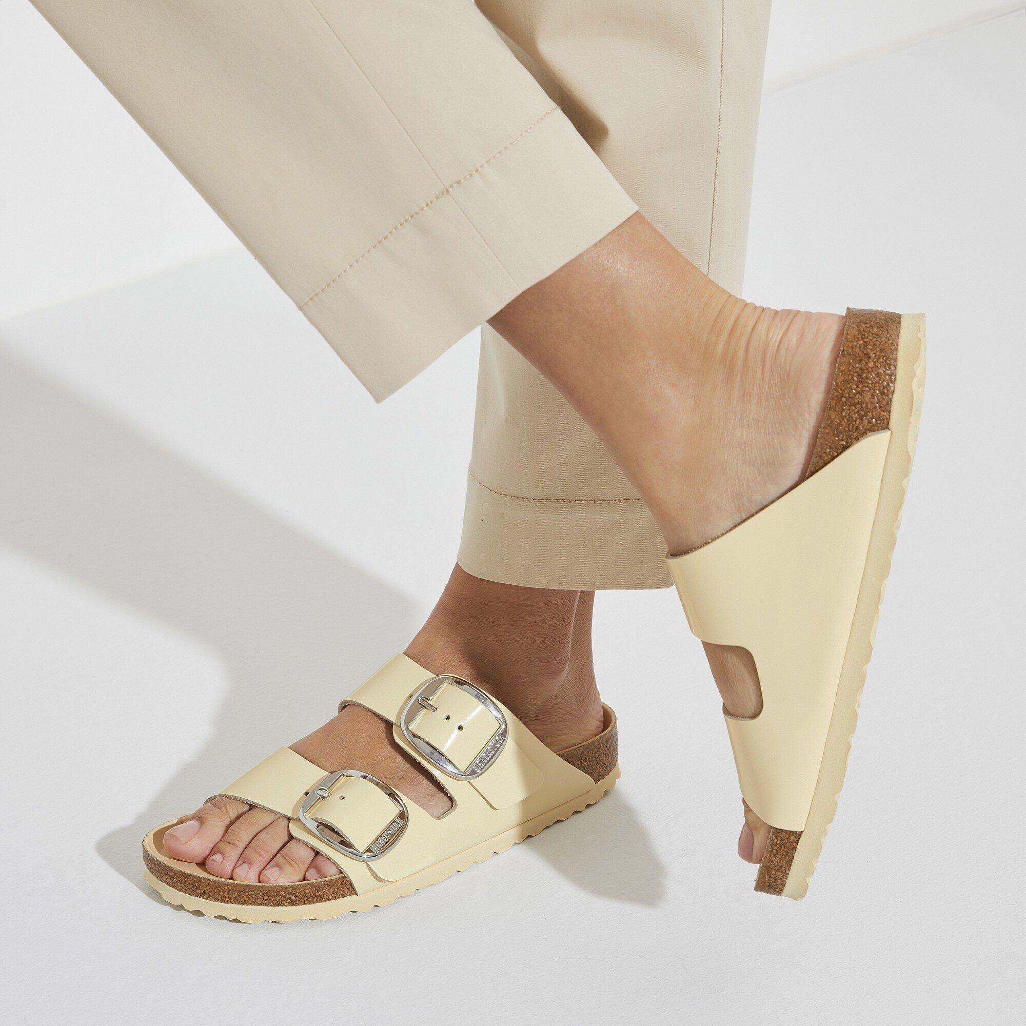 Arizona Big Buckle Natural Leather Patent High Shine Butter Product Image