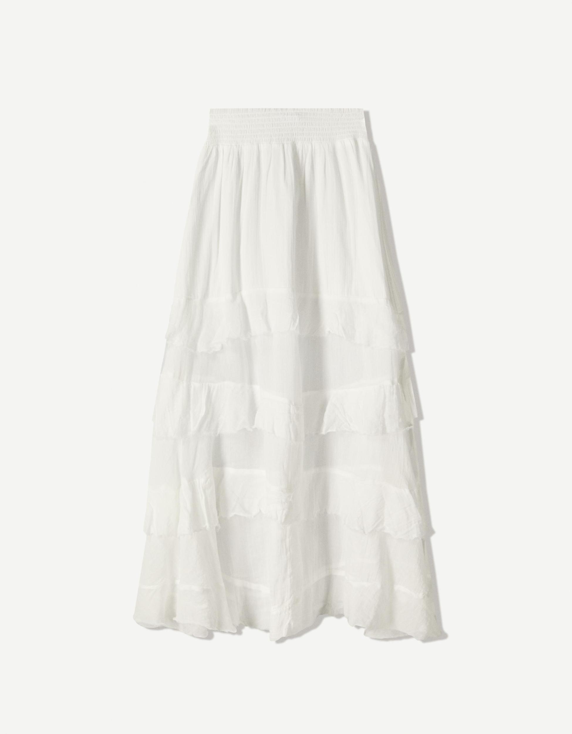Maxi skirt with ruffles Product Image