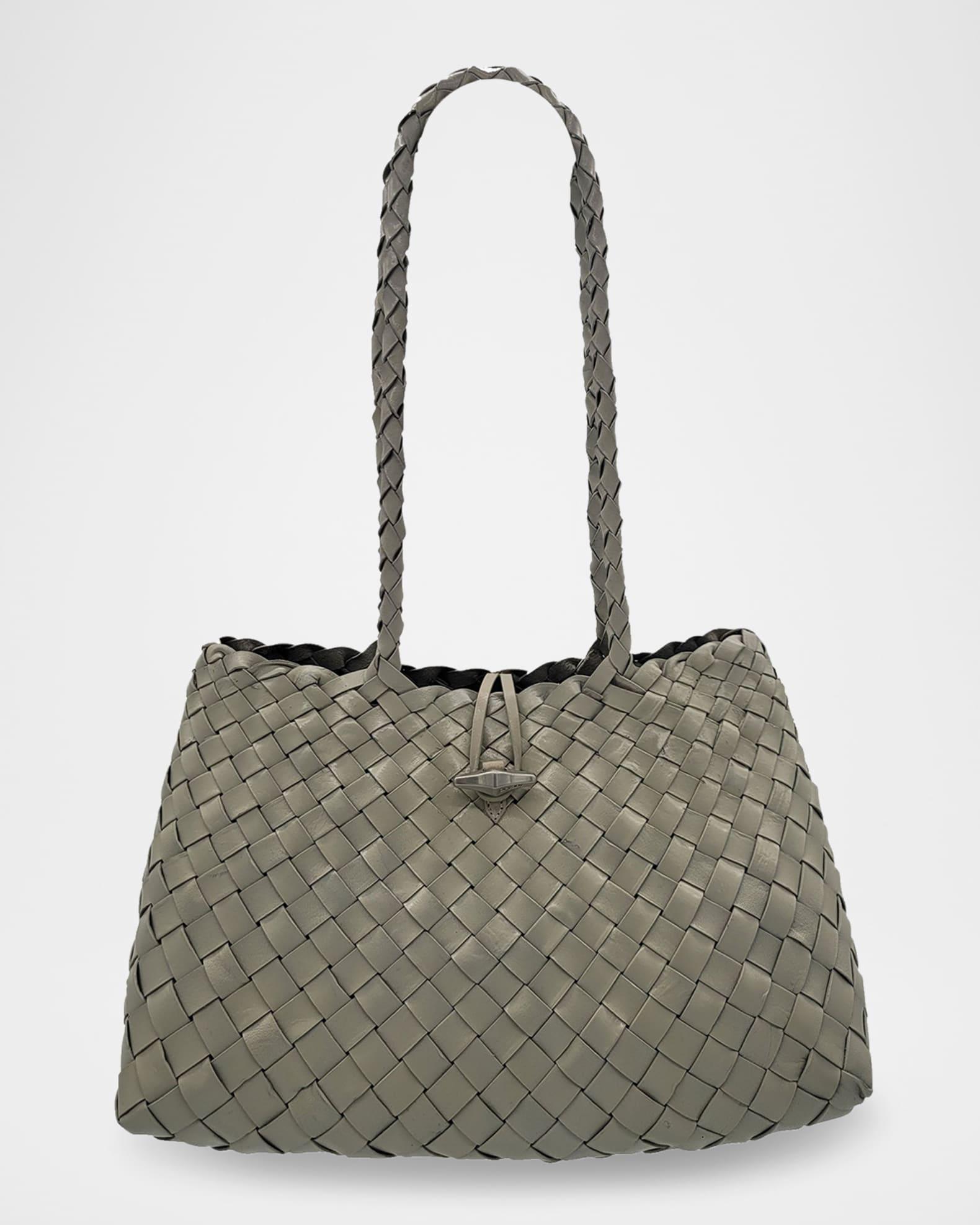 Croissant Woven Leather Shoulder Bag Product Image