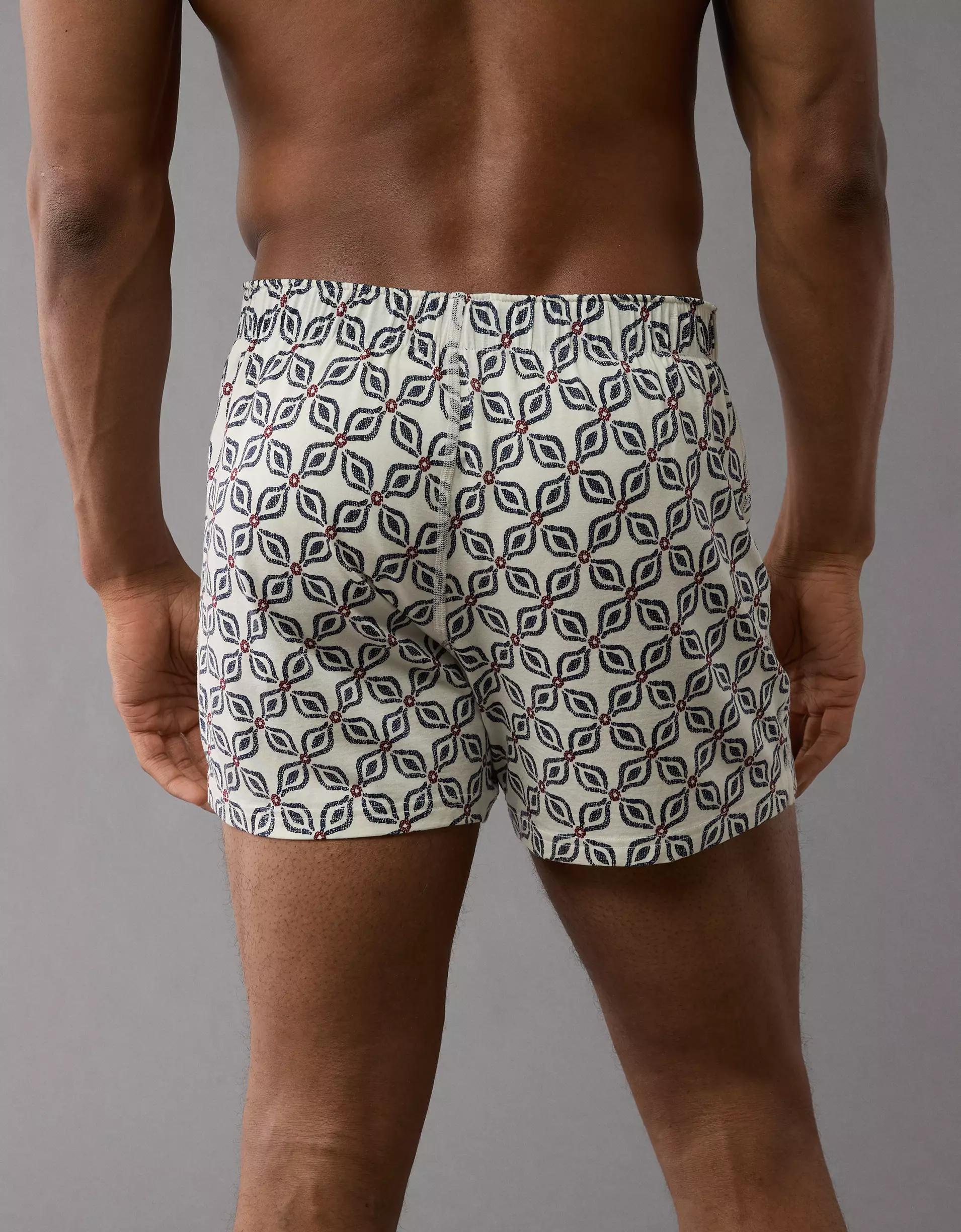 AEO Men's Printed Slim Knit Ultra Soft Boxer Short Product Image