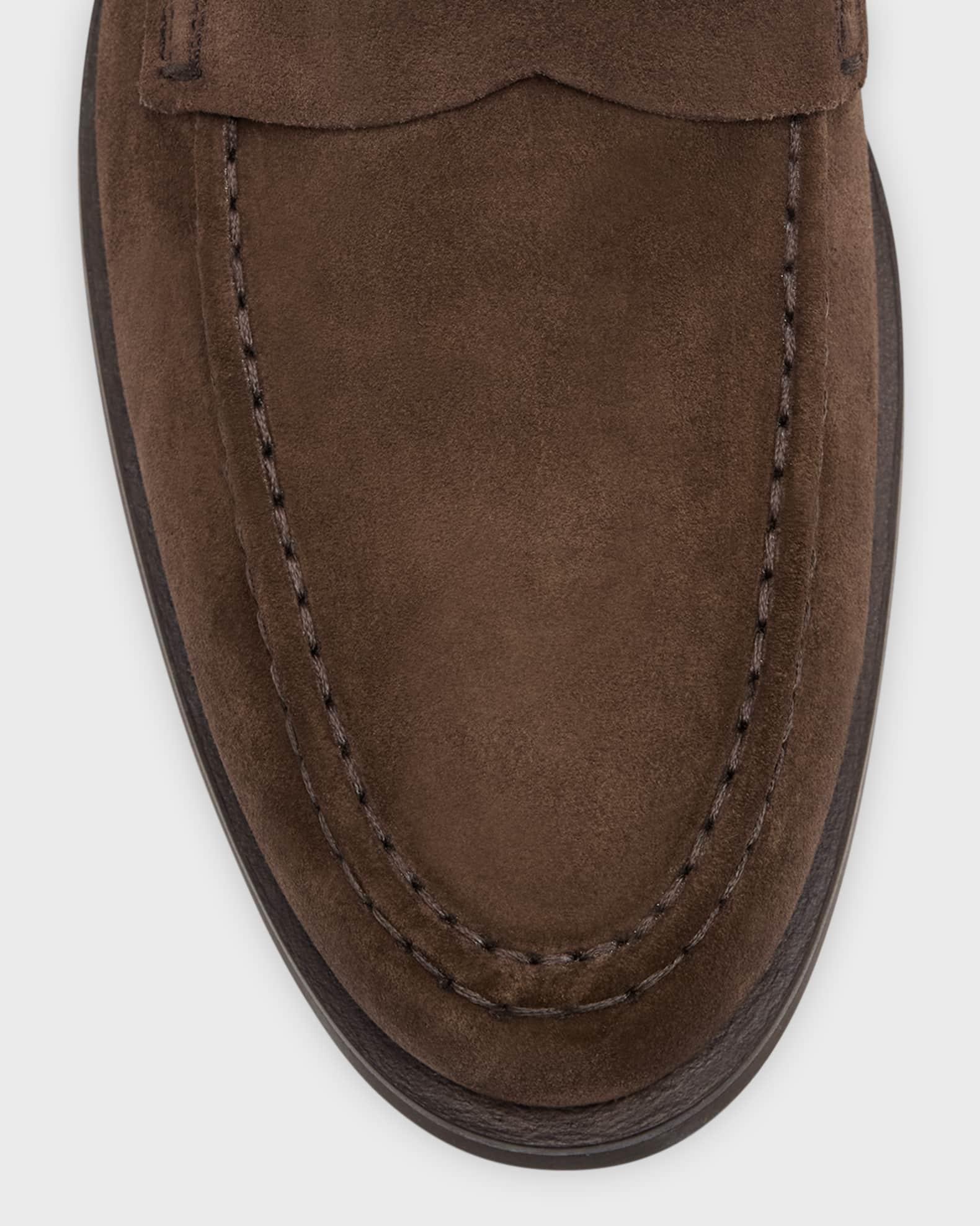 Men's Suede Mocassin Penny Loafers Product Image