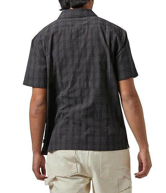 Brixton Cru Oxford Plaid Short Sleeve Woven Shirt Product Image