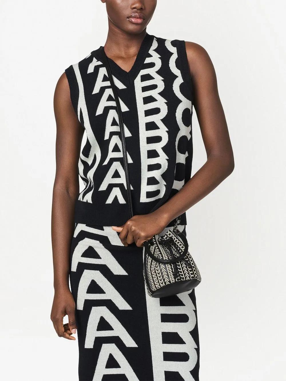 The Monogram Leather Mini Bucket bag Product Image