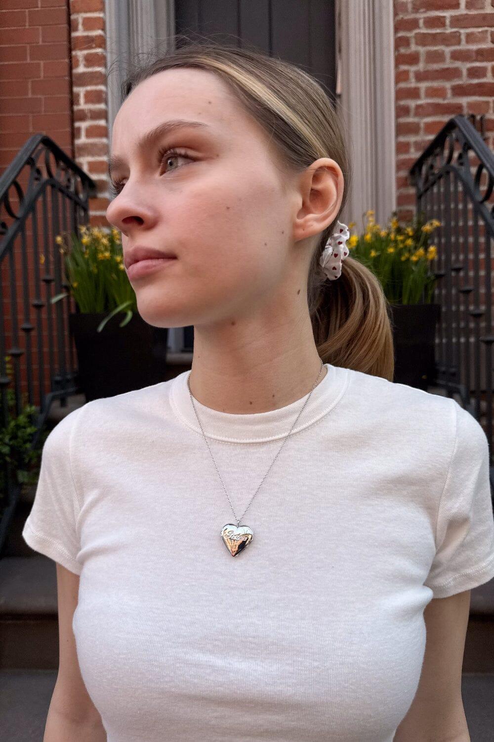 Sisters Heart Locket Necklace Product Image