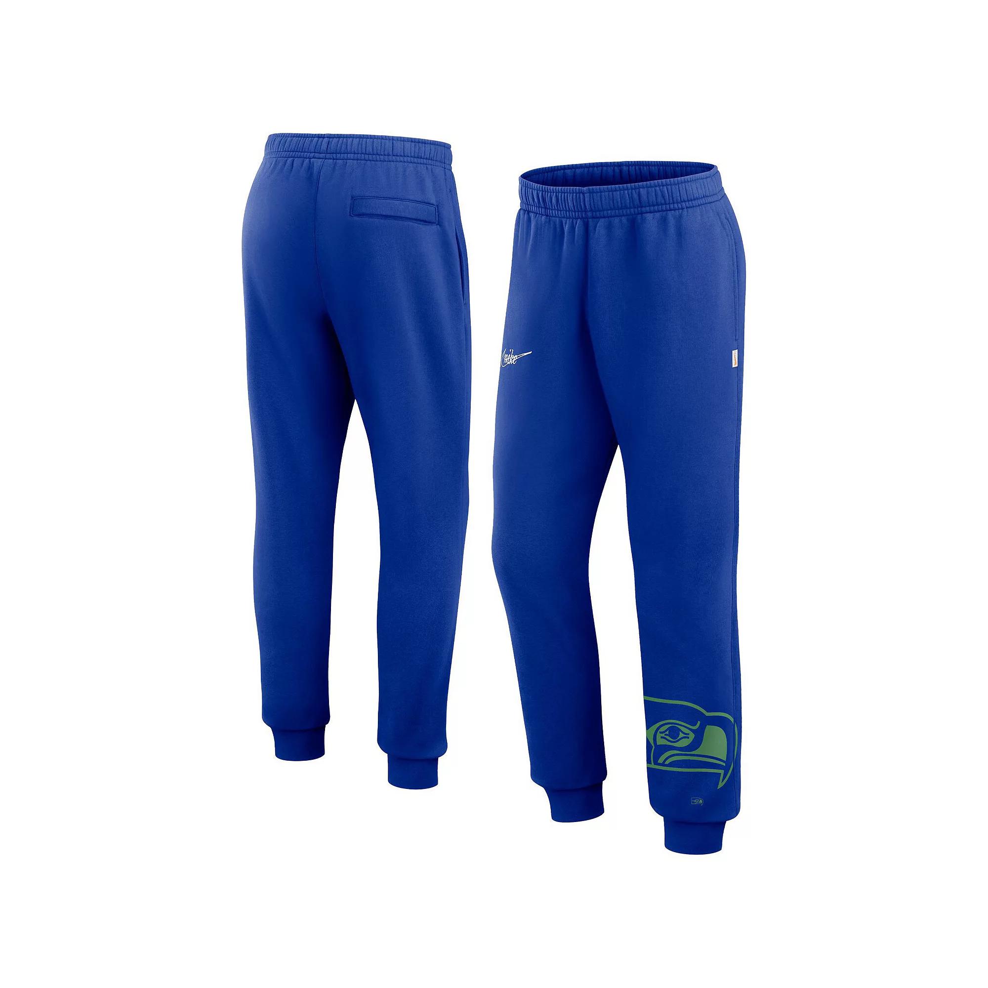 Men's Nike  Royal Seattle Seahawks Logo Crop Joggers, Size: Small, Blue Product Image