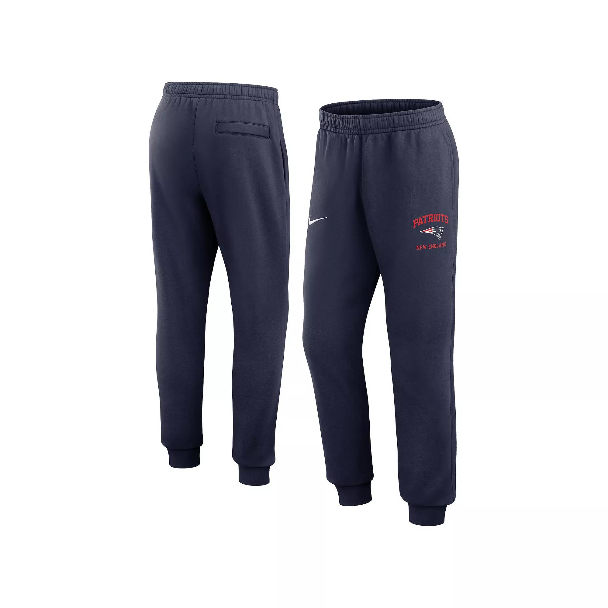Mens Nike New England Patriots Rewind Club Joggers Blue Product Image