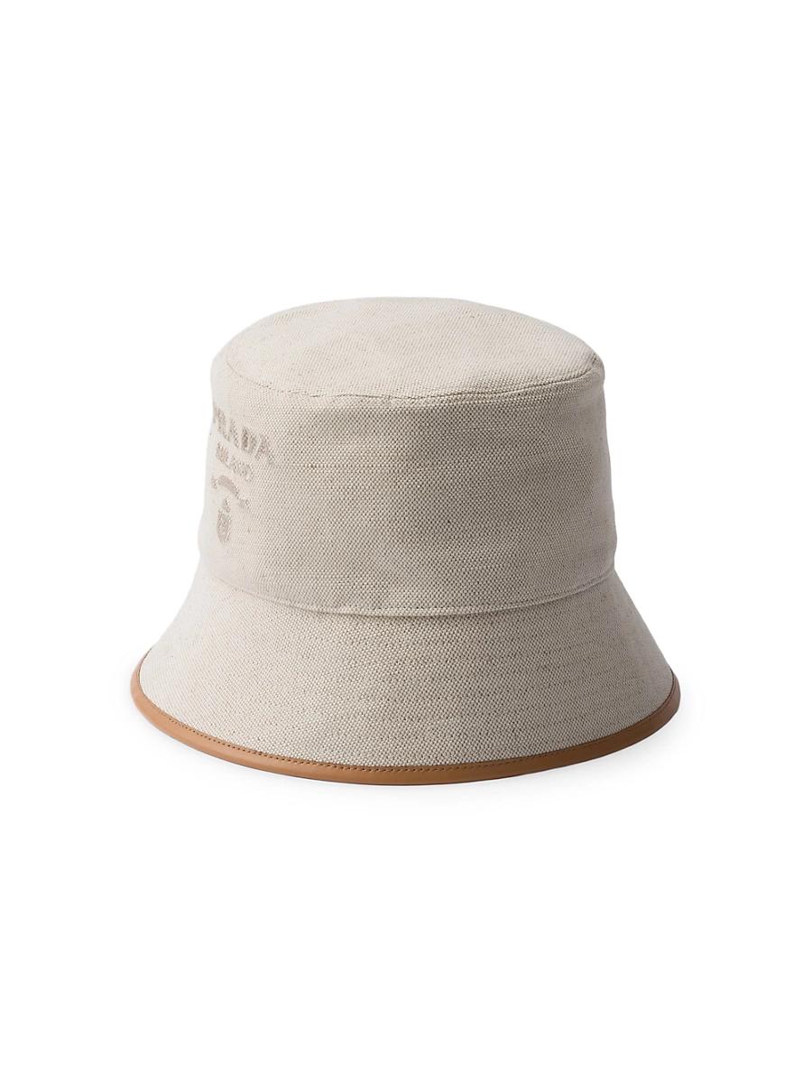 Womens Linen Blend Bucket Hat Product Image