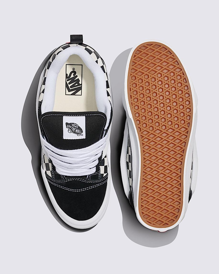 Knu Skool Checkerboard Shoe in Black / White| Vans US Product Image