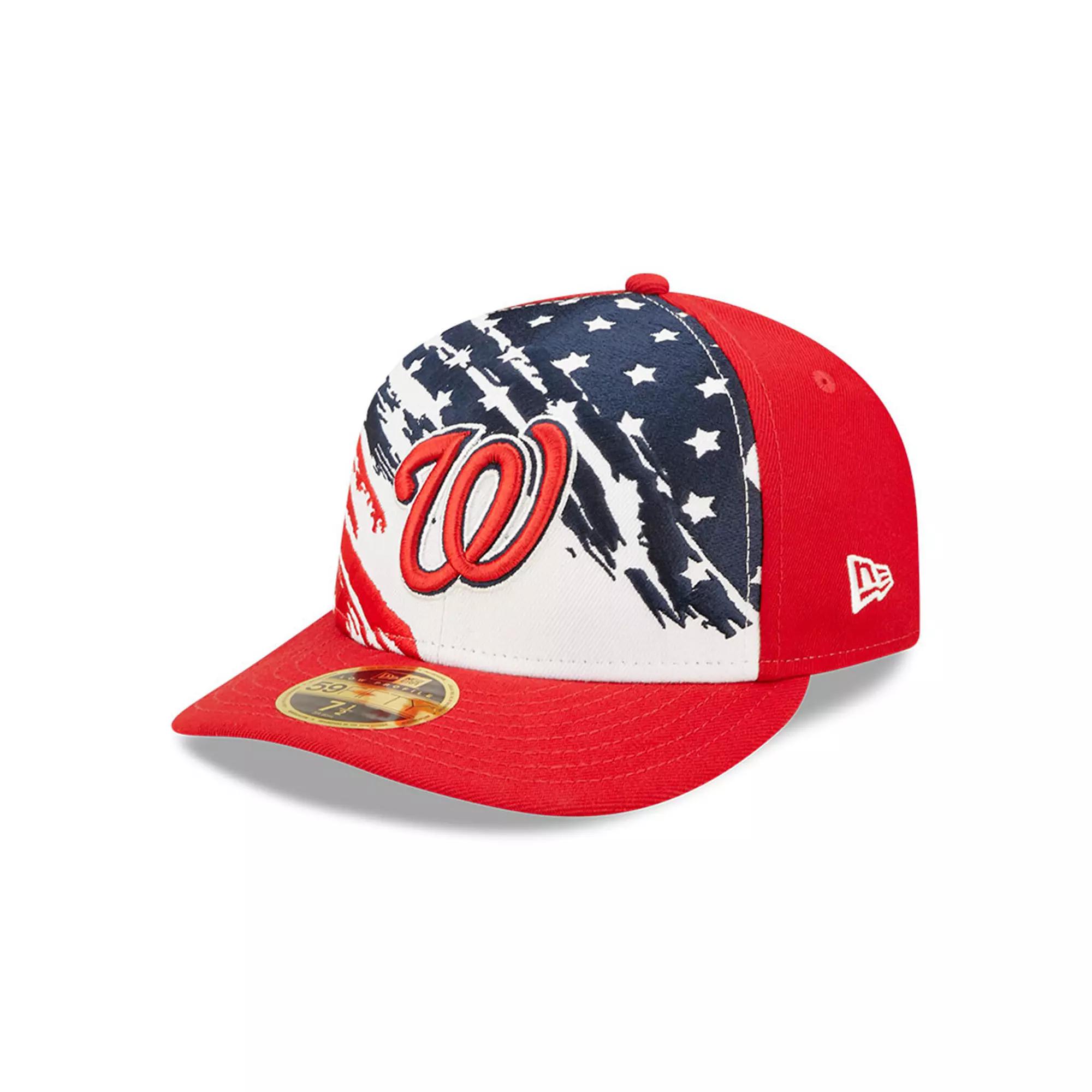 Men's New Era Red Washington Nationals 2022 4th of July Low Profile 59FIFTY Fitted Hat,  Product Image