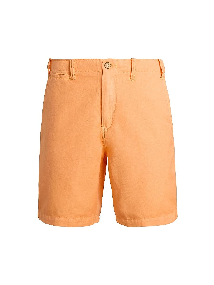 Mens 8.5-Inch Classic-Fit Linen-Cotton Shorts Product Image