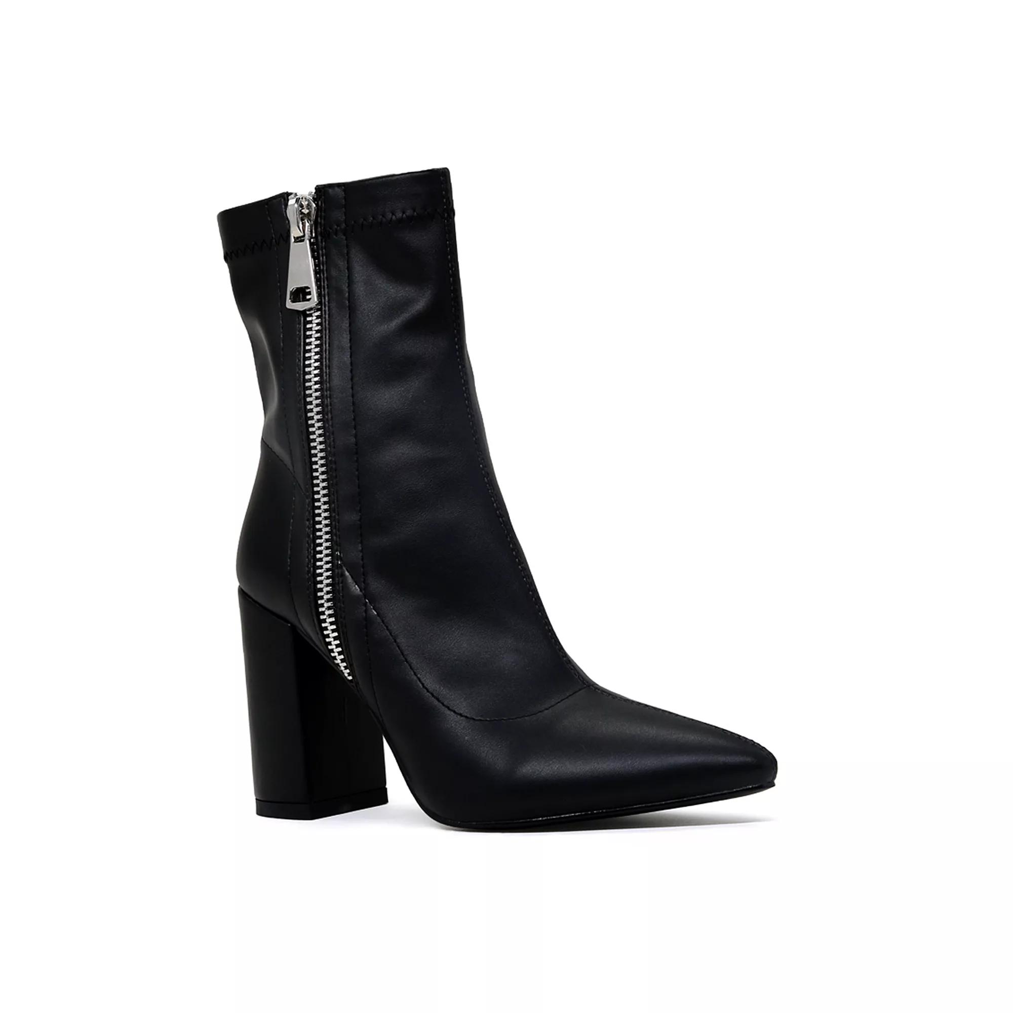 London Rag Valeria Women's Block Heel Ankle Boots, Size: 10, Black Product Image