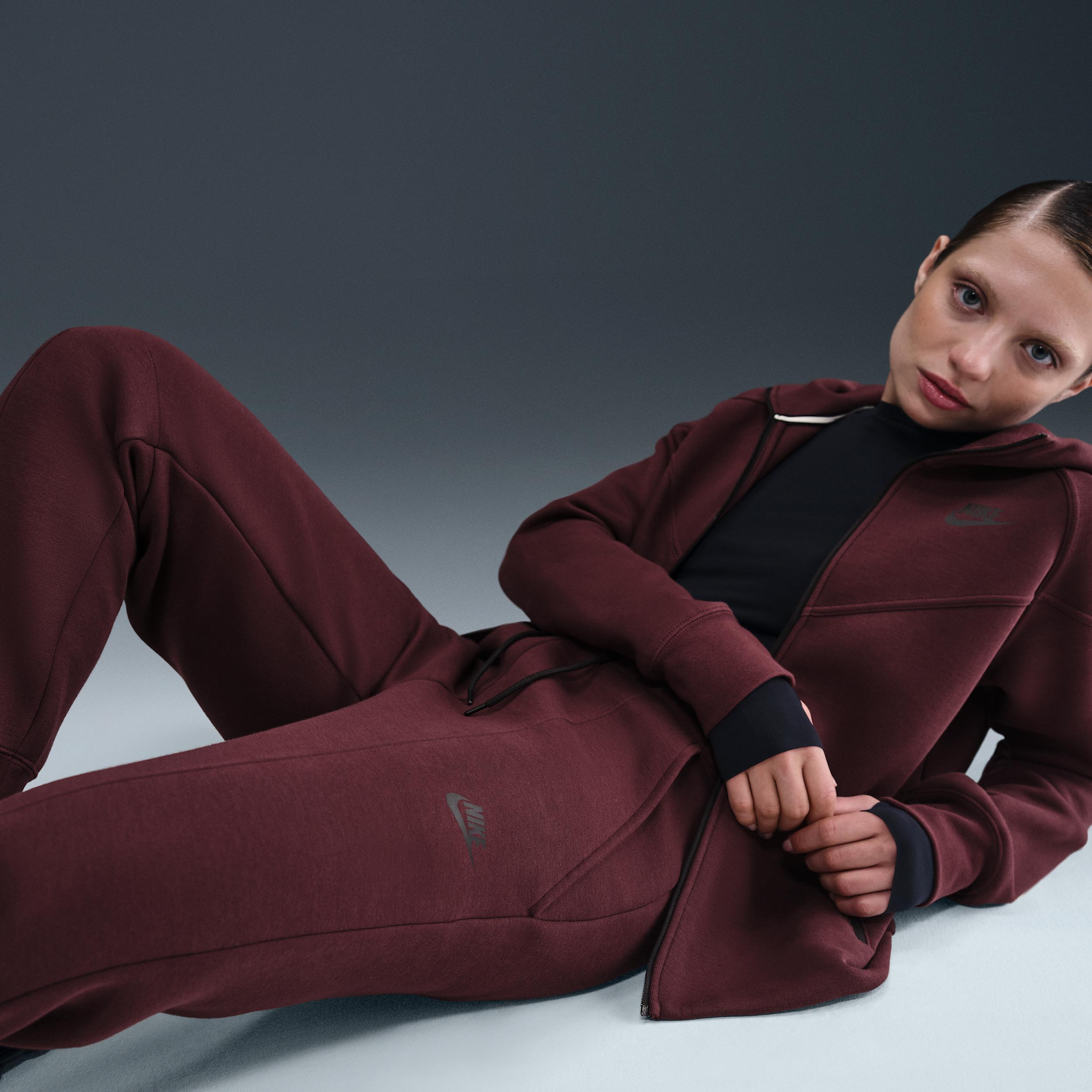 Womens Nike Sportswear Tech Fleece Mid-Rise Jogger Pants | FB8330-652 Product Image