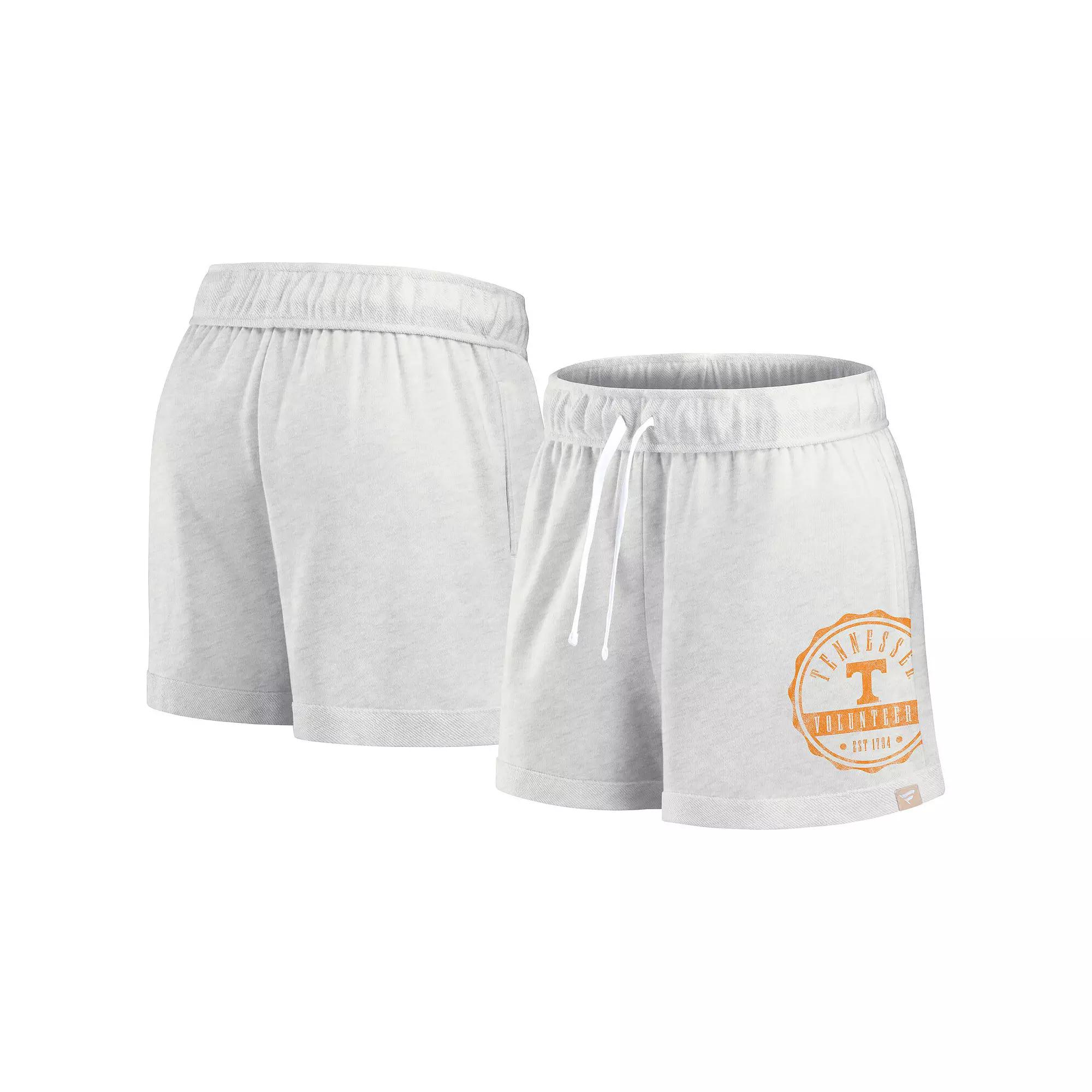 Women's Fanatics Branded Oatmeal Tennessee Volunteers Win Badge Shorts, Size: Medium, Team Product Image