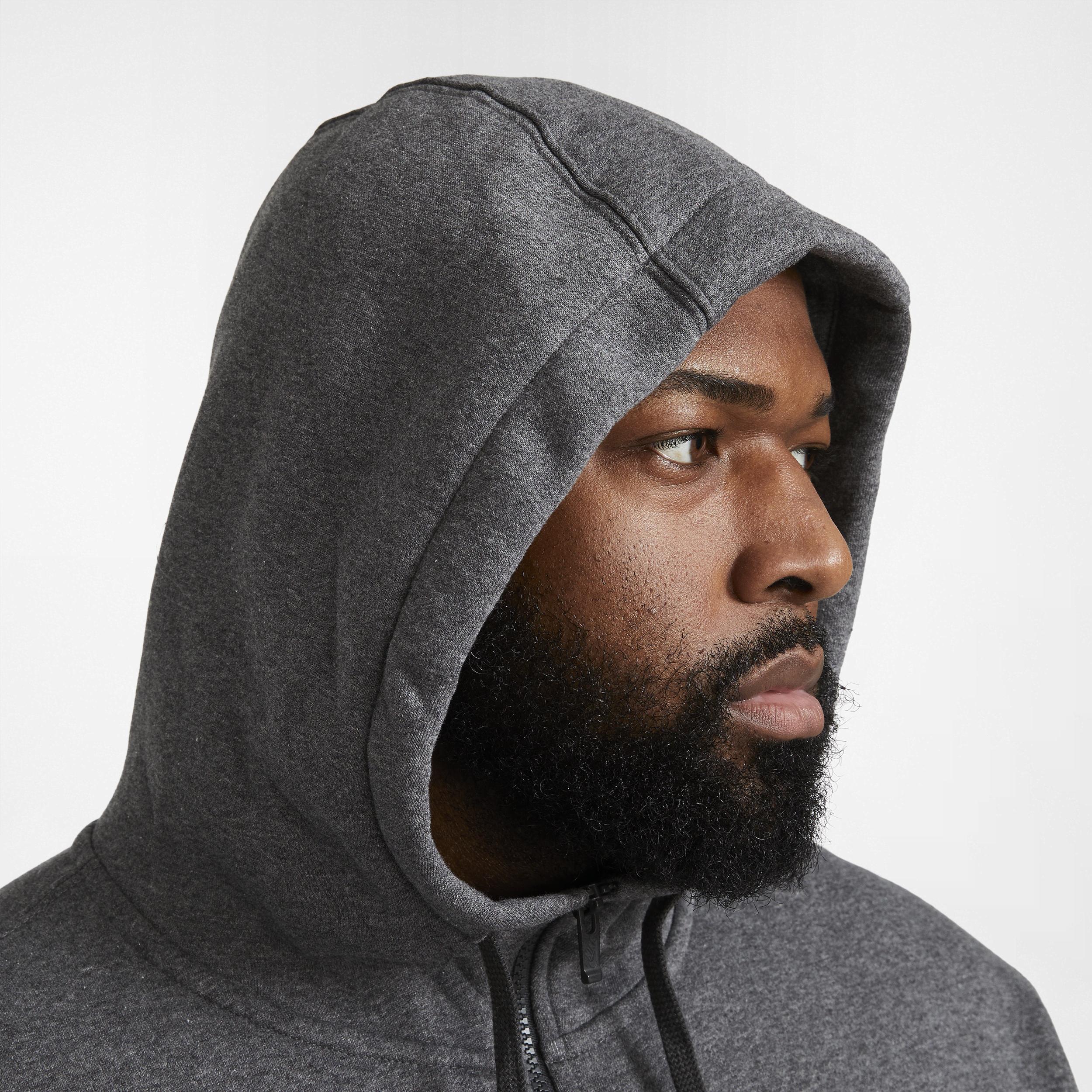 Mens Nike Sportswear Club Fleece Full-Zip Hoodie | BV2645-071 Product Image