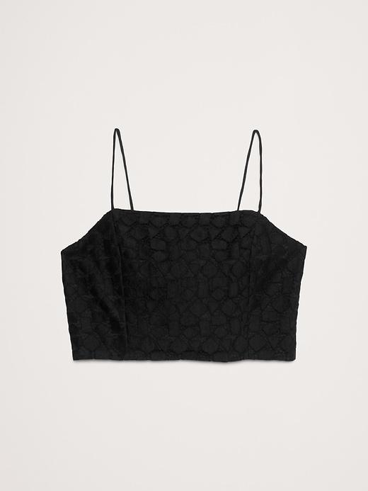 Strappy Geo Lace Cropped Top Product Image