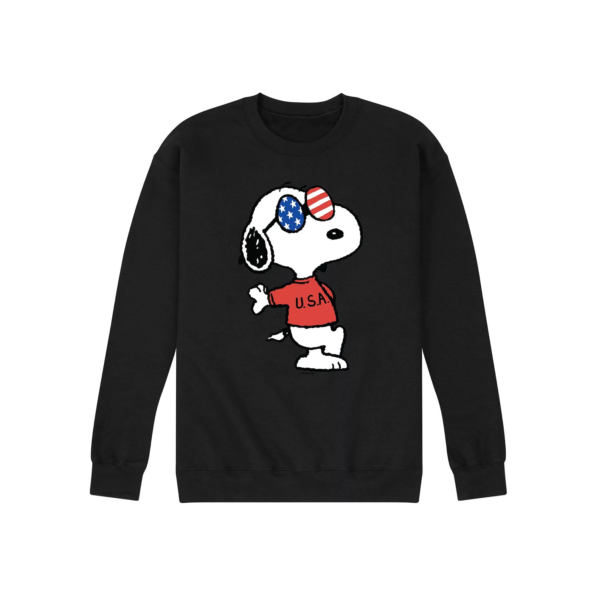 Men's Peanuts Snoopy Americana Graphic Sweatshirt,  Product Image