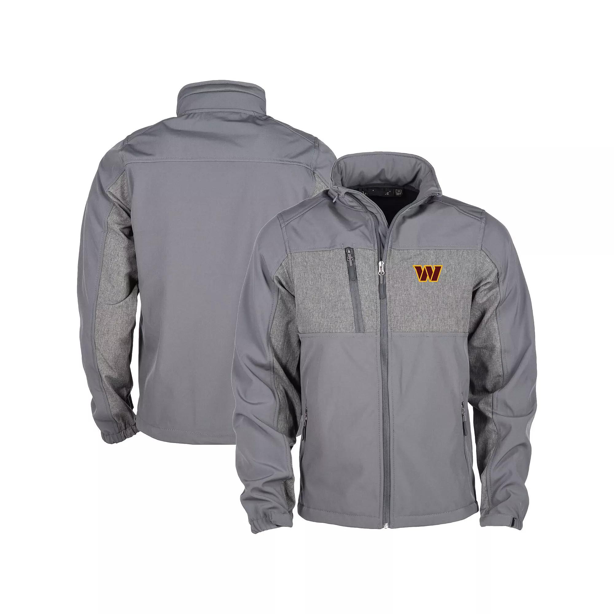 Men's Dunbrooke Graphite Washington Commanders Zephyr Softshell Full-Zip Jacket, Size: Small, Wft Dark G Product Image