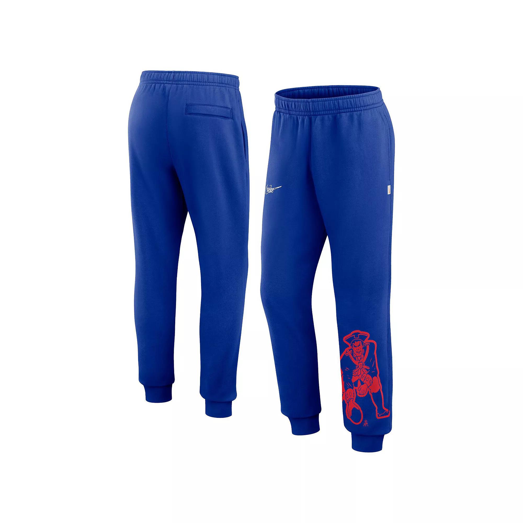 Men's Nike Royal New England Patriots Logo Crop Joggers,  Product Image