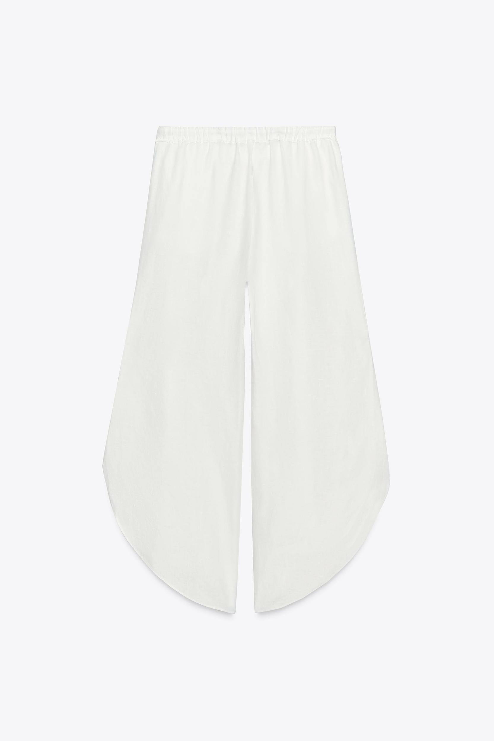 ZW COLLECTION LINEN PANTS WITH VENTS Product Image