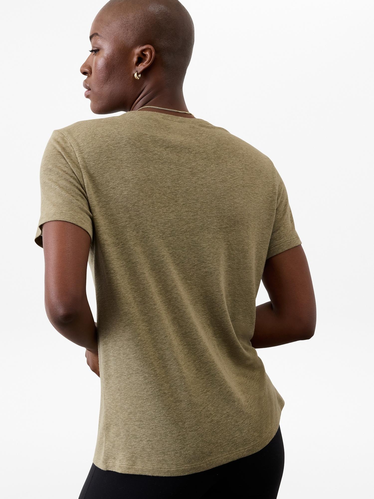 Getaway Linen Blend Tee Product Image
