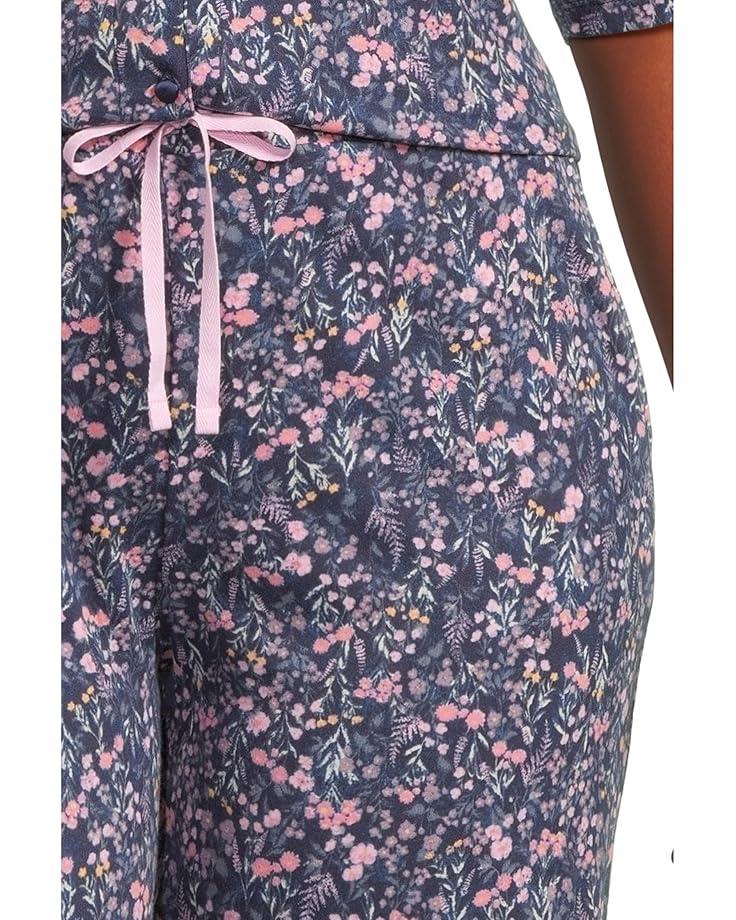 Plus Size Rose Gardens Notch Collar Girlfriend Pajama Set Product Image