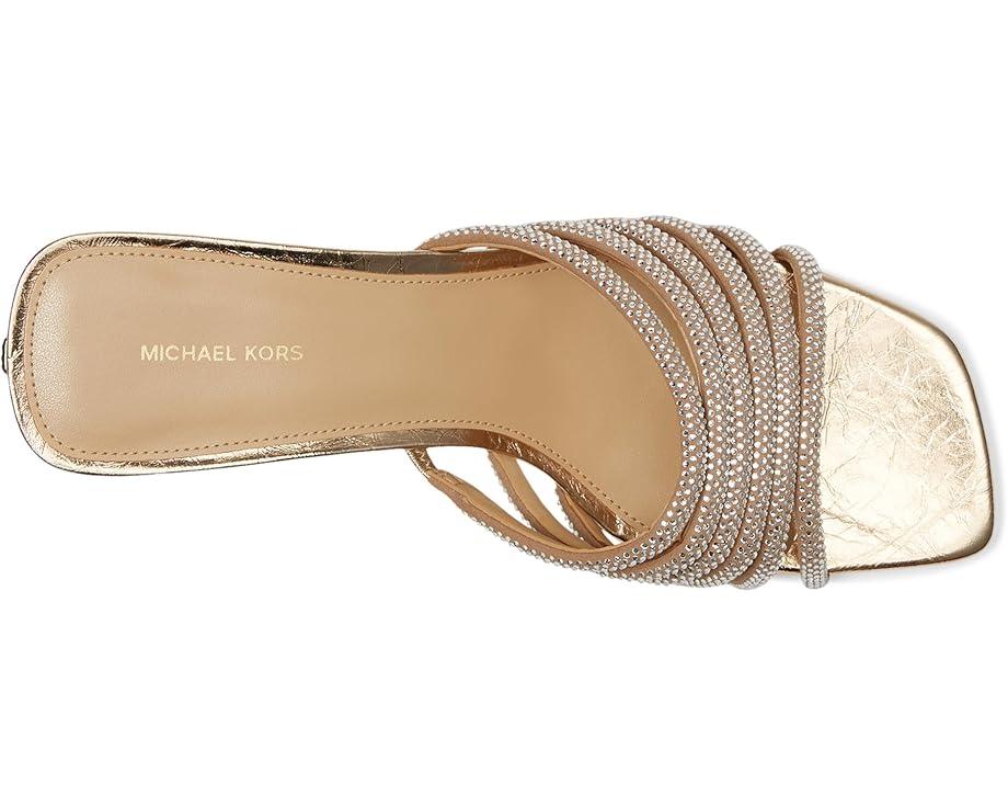 Carolina Metallic Leather Kitten Heel Sandals Product Image