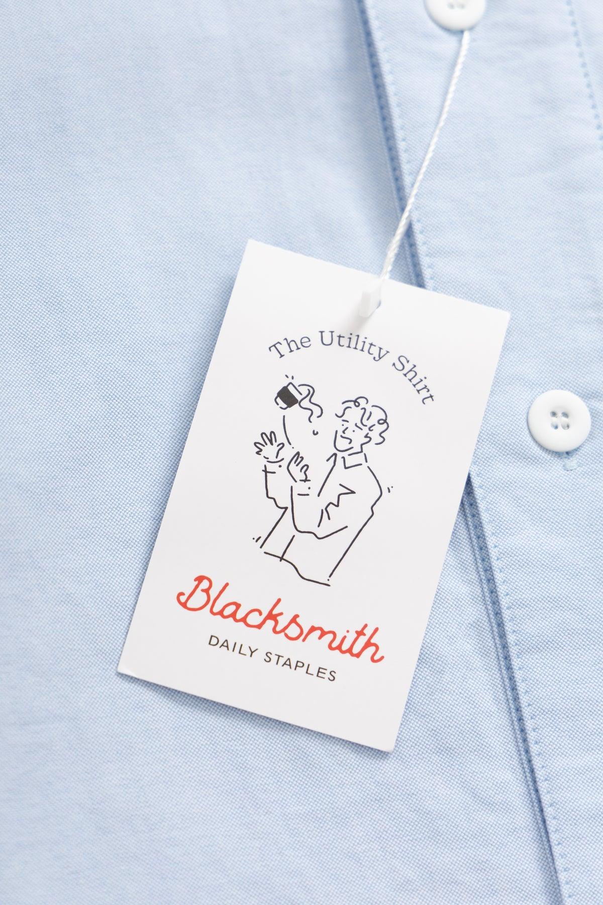 Blacksmith - 'Boxford' Utility Shirt - Blue Product Image