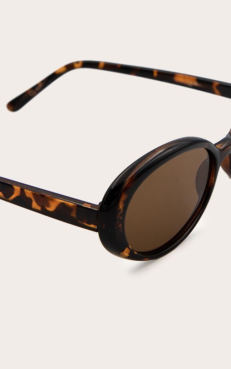 Tortoiseshell Small Oval Sunglasses Product Image