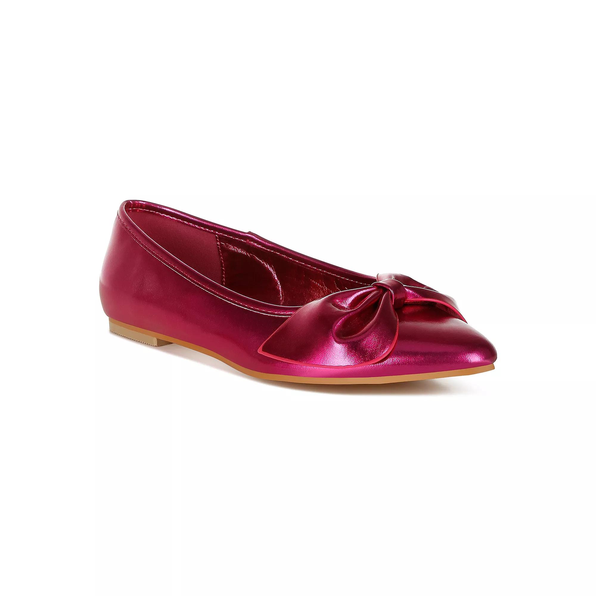 Rag & Co Bromelia Women's Metallic Ballet Flats,  Product Image