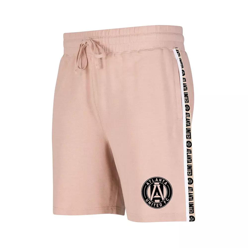 Men's Concepts Sport Tan Atlanta United FC Team Stripe Shorts,  Product Image