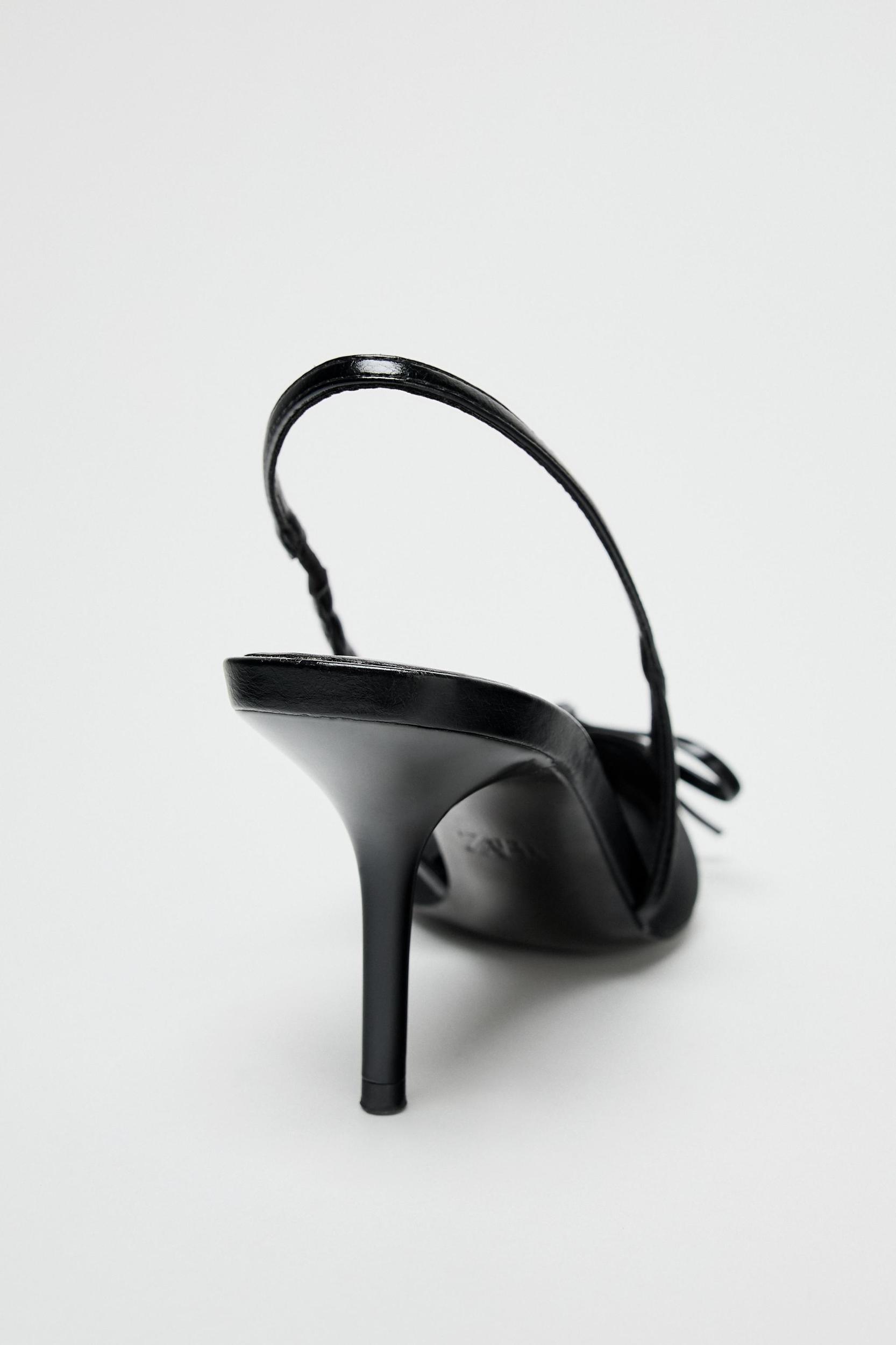 MESH SLINGBACK PUMPS WITH BOW Product Image