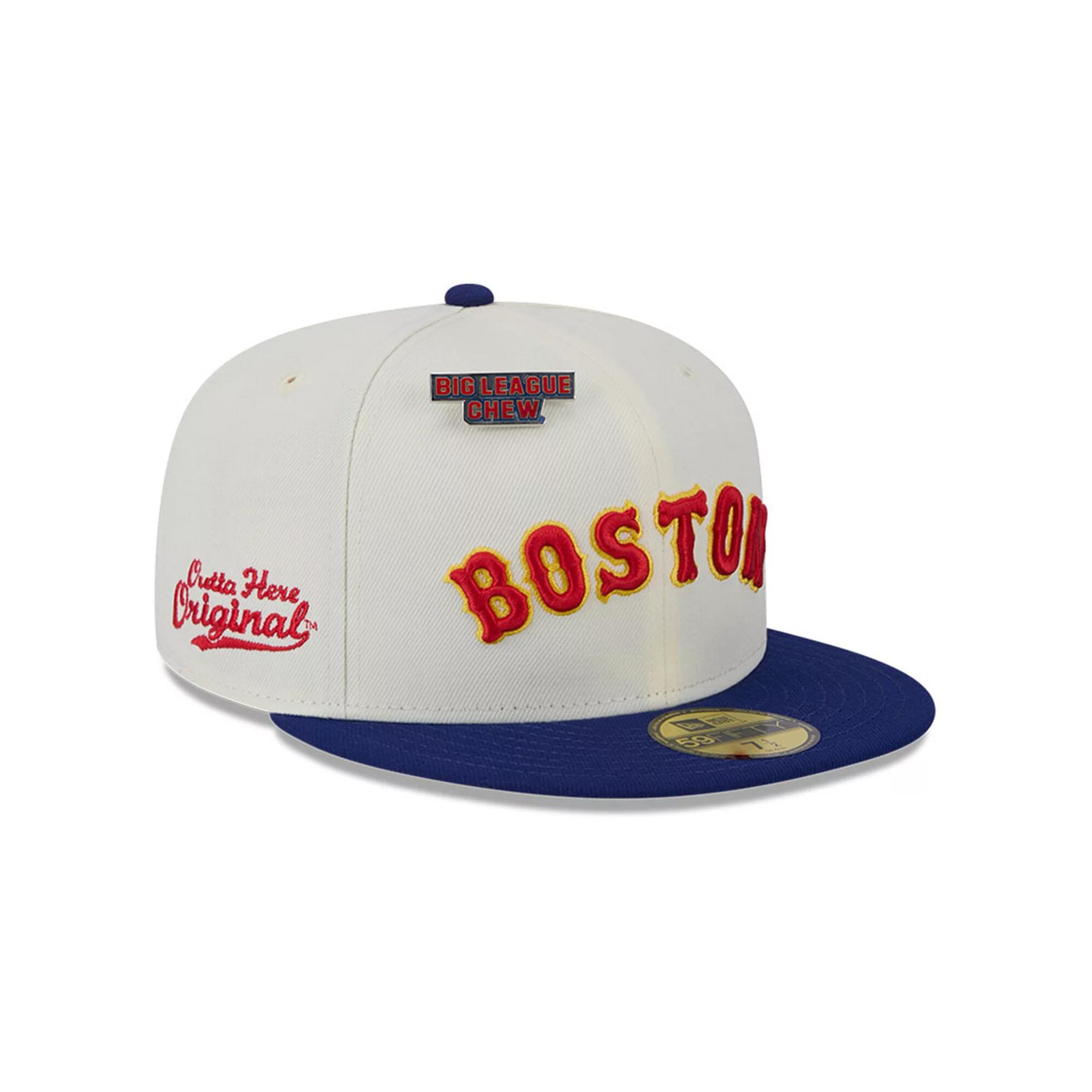 Men's New Era White Boston Red Sox Big League Chew Original 59FIFTY Fitted Hat,  Product Image