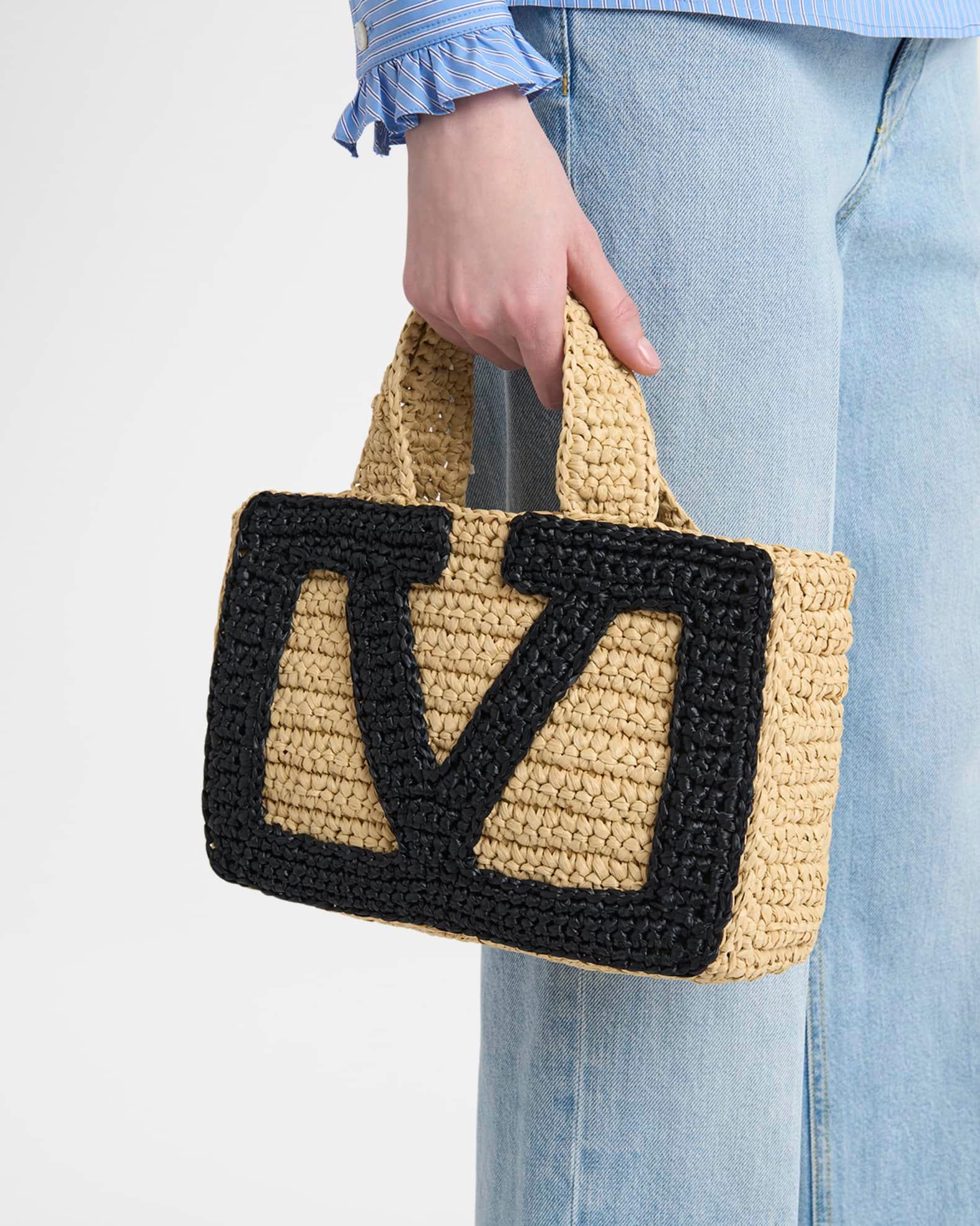 Viva Superstar Crochet Raffia Large Tote Bag Product Image