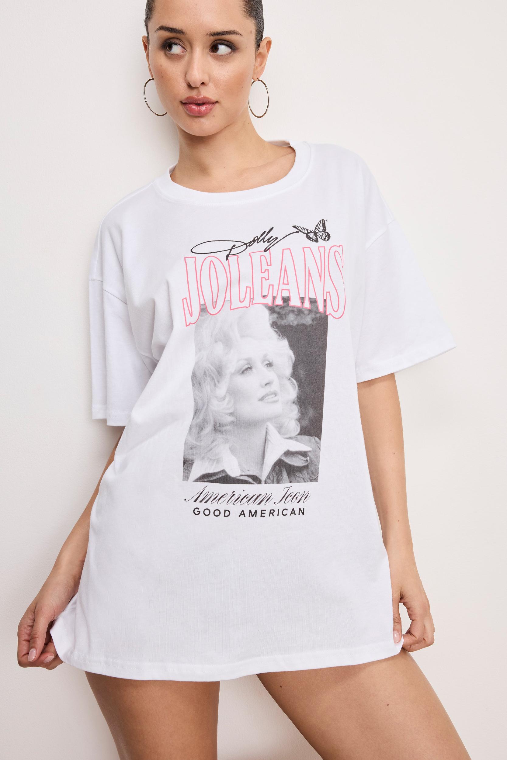 DOLLY OVERSIZED CONCERT TEE | WHITE001 Product Image