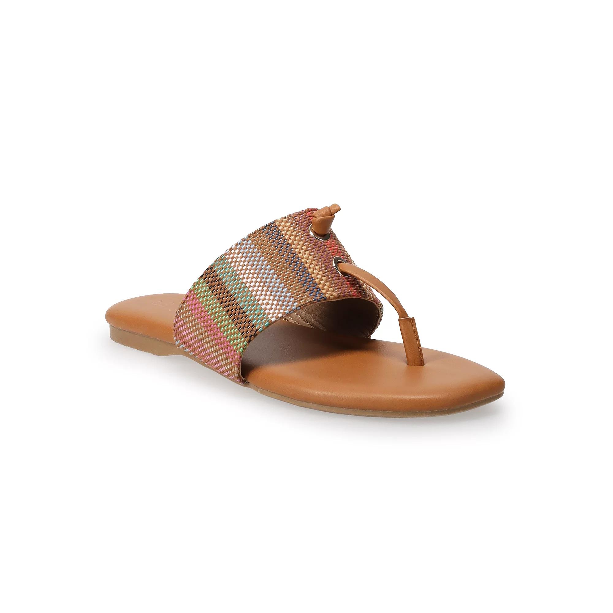 LC Lauren Conrad Wrenn Women's Thong Sandals, Size: 8, Rainbow Product Image