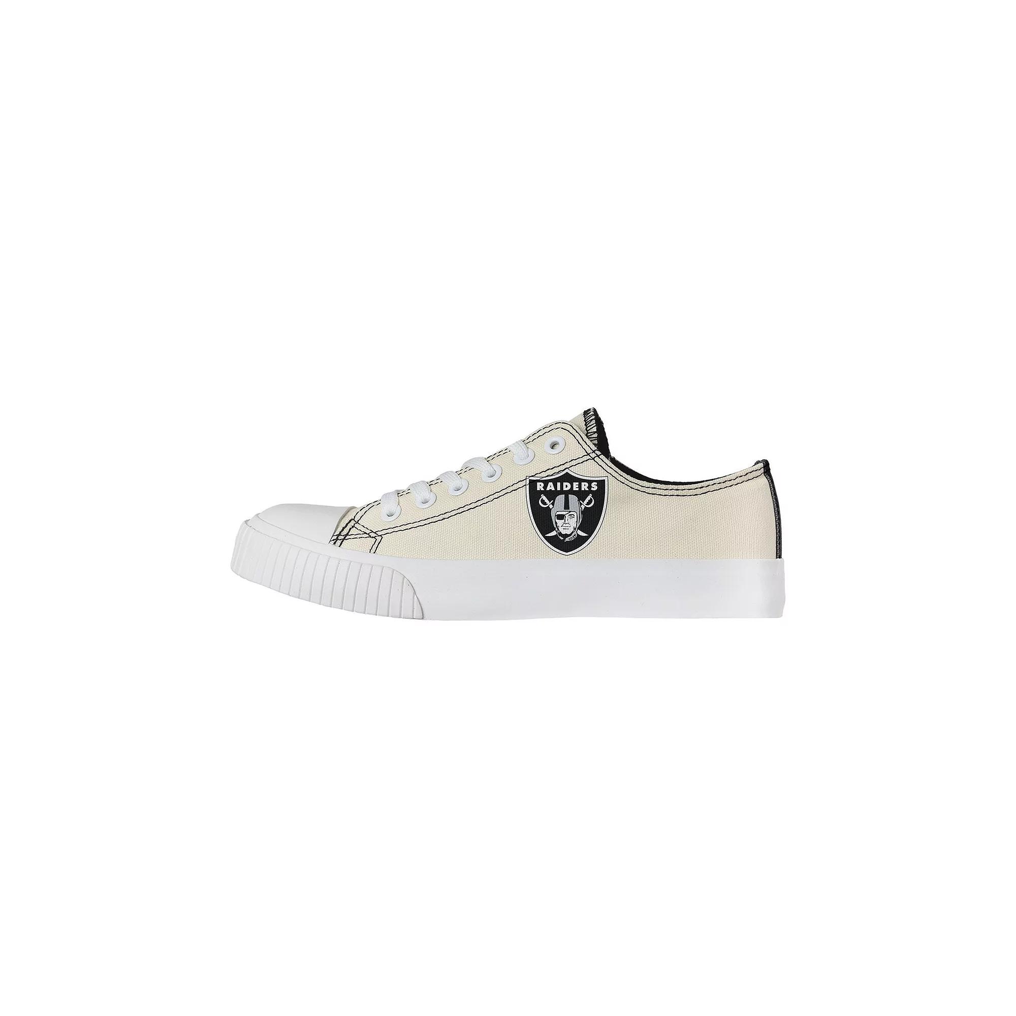 Women's FOCO Cream Las Vegas Raiders Low Top Canvas Shoes, Size: 8, Lvr Beige Product Image