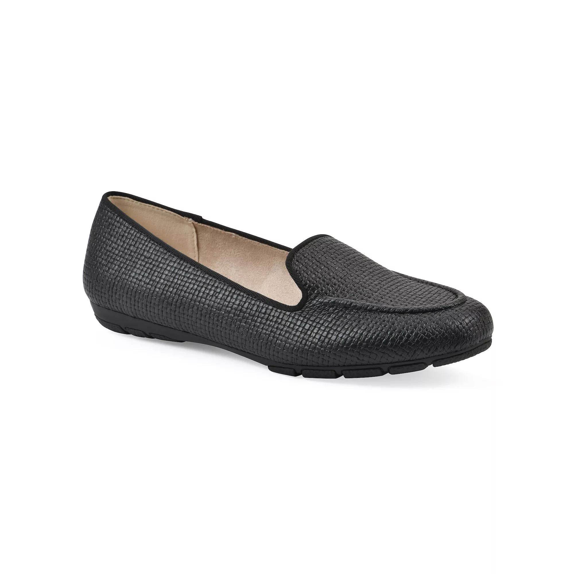 Cliffs by White Mountain Gutsy Women's Moc-Loafers, Size: 8, Black Raffia Product Image