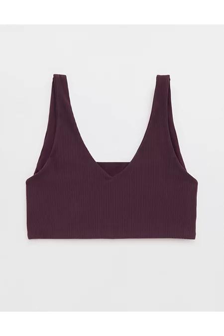 OFFLINE By Aerie Real Me XTRA Rib Switch Up V-Neck Sports Bra Women's Product Image
