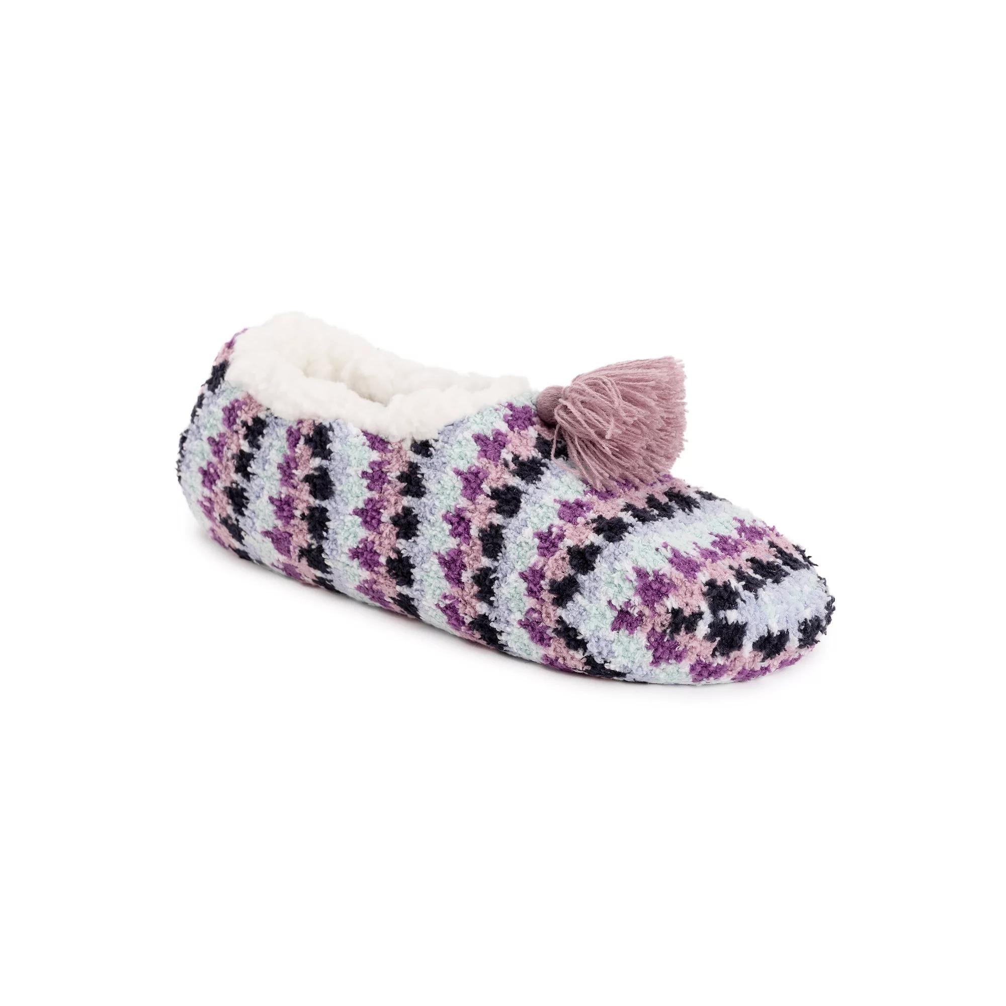 MUK LUKS Womens Cozy Sherpa-Lined Ballerina Slippers Product Image