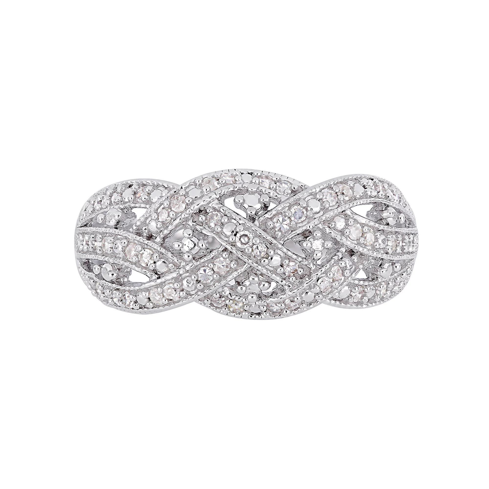 Stella Grace Sterling Silver 1/4 Carat T.W. Diamond Fashion Ring, Women's,  Product Image