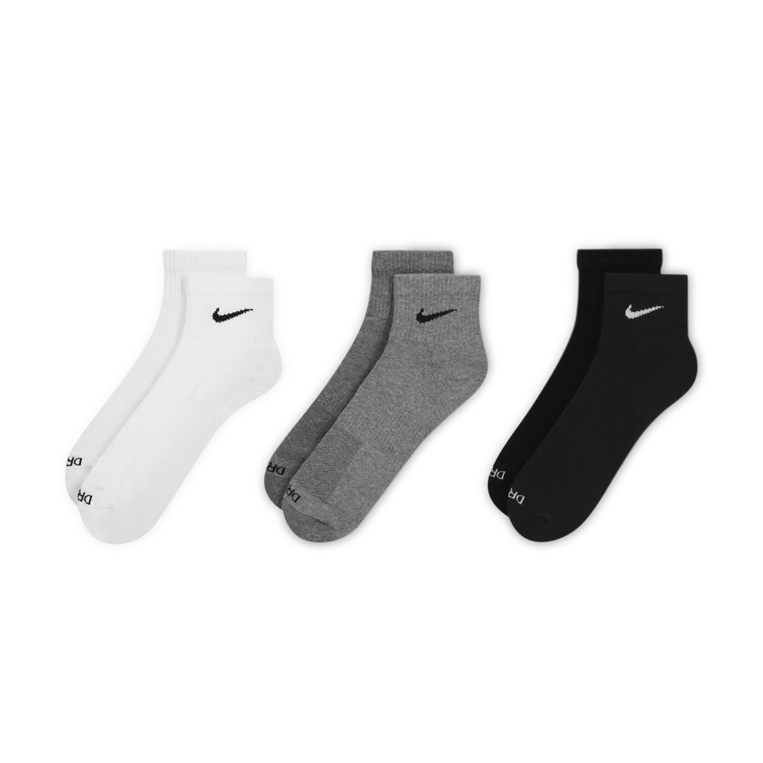 Nike Mens Everyday Plus Cushioned Training Ankle Socks (3 Pairs) | SX6890-965 Product Image