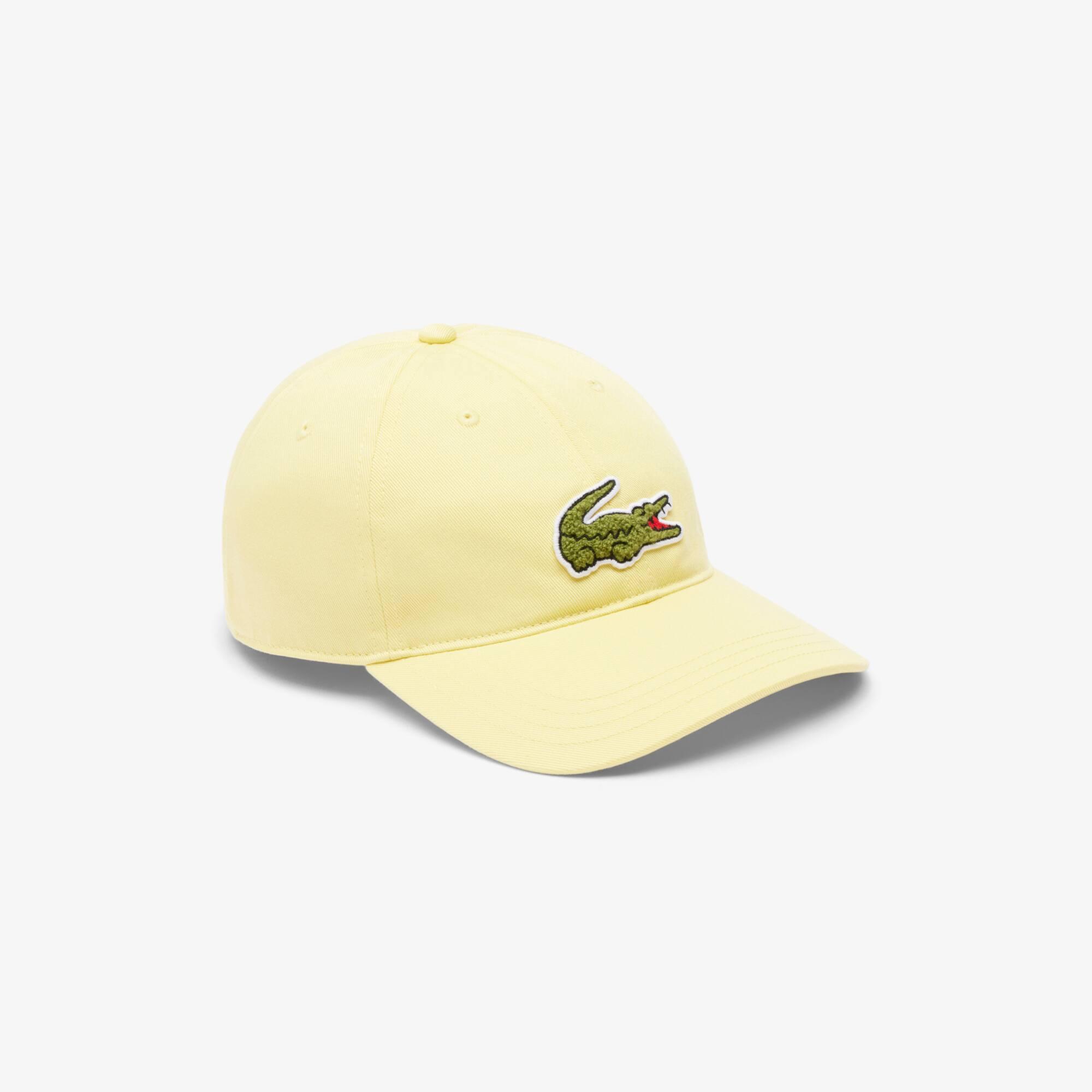 Crocodile Badge Cotton Twill Cap Product Image