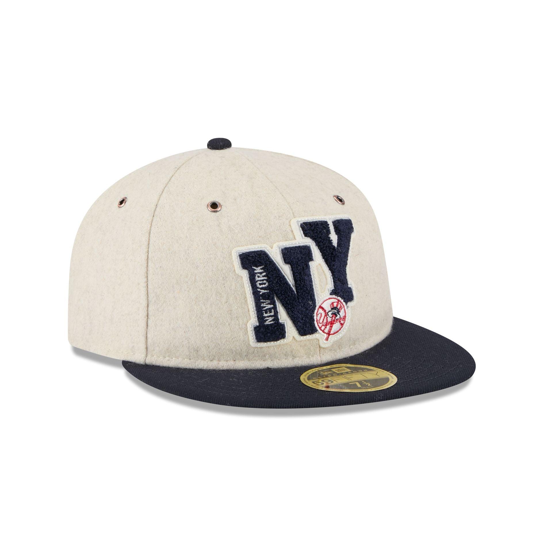 New York Yankees Wool Letterman Retro Crown 59FIFTY Fitted Hat Male Product Image