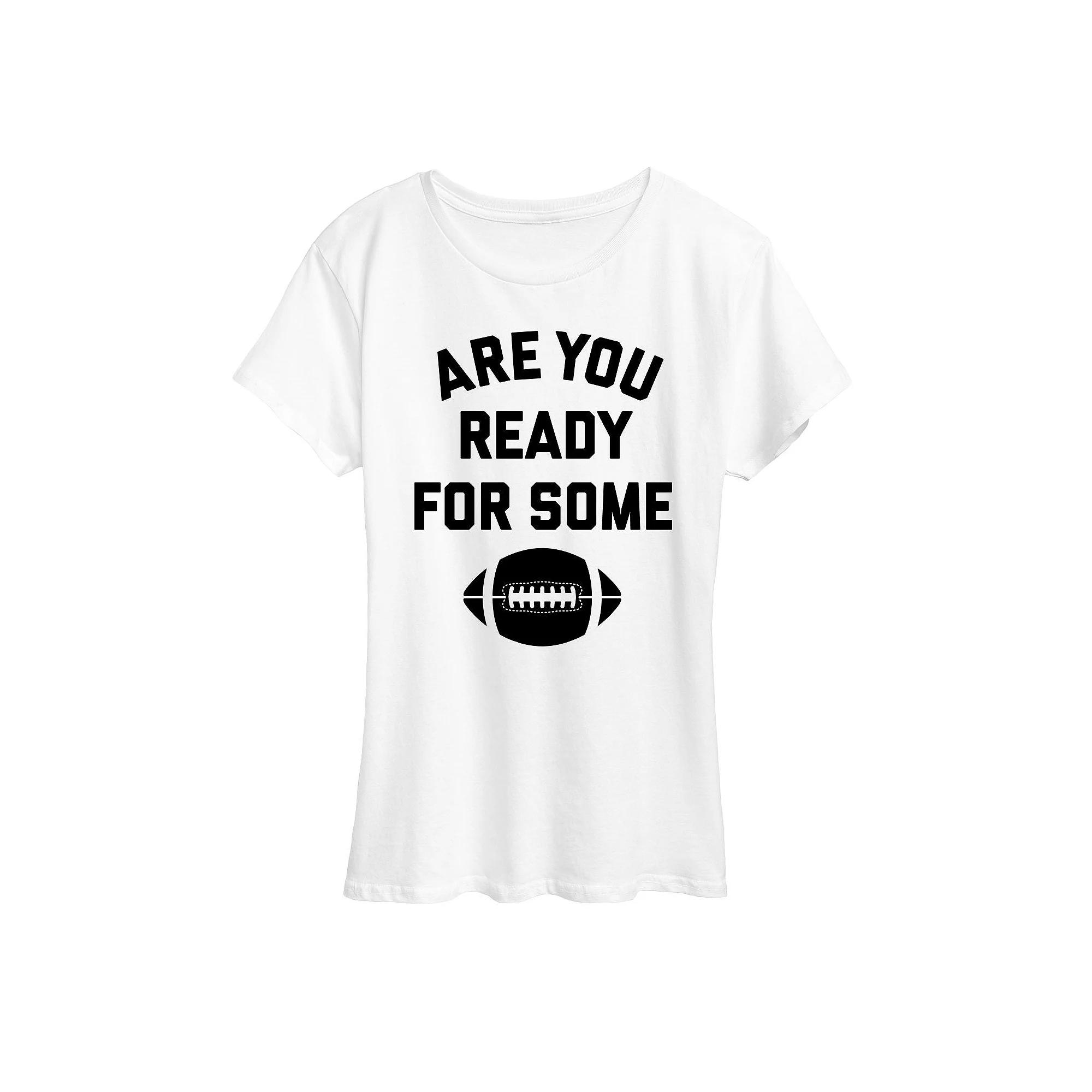 Women's Ready For Some Football Graphic Tee, Girl's,  Product Image