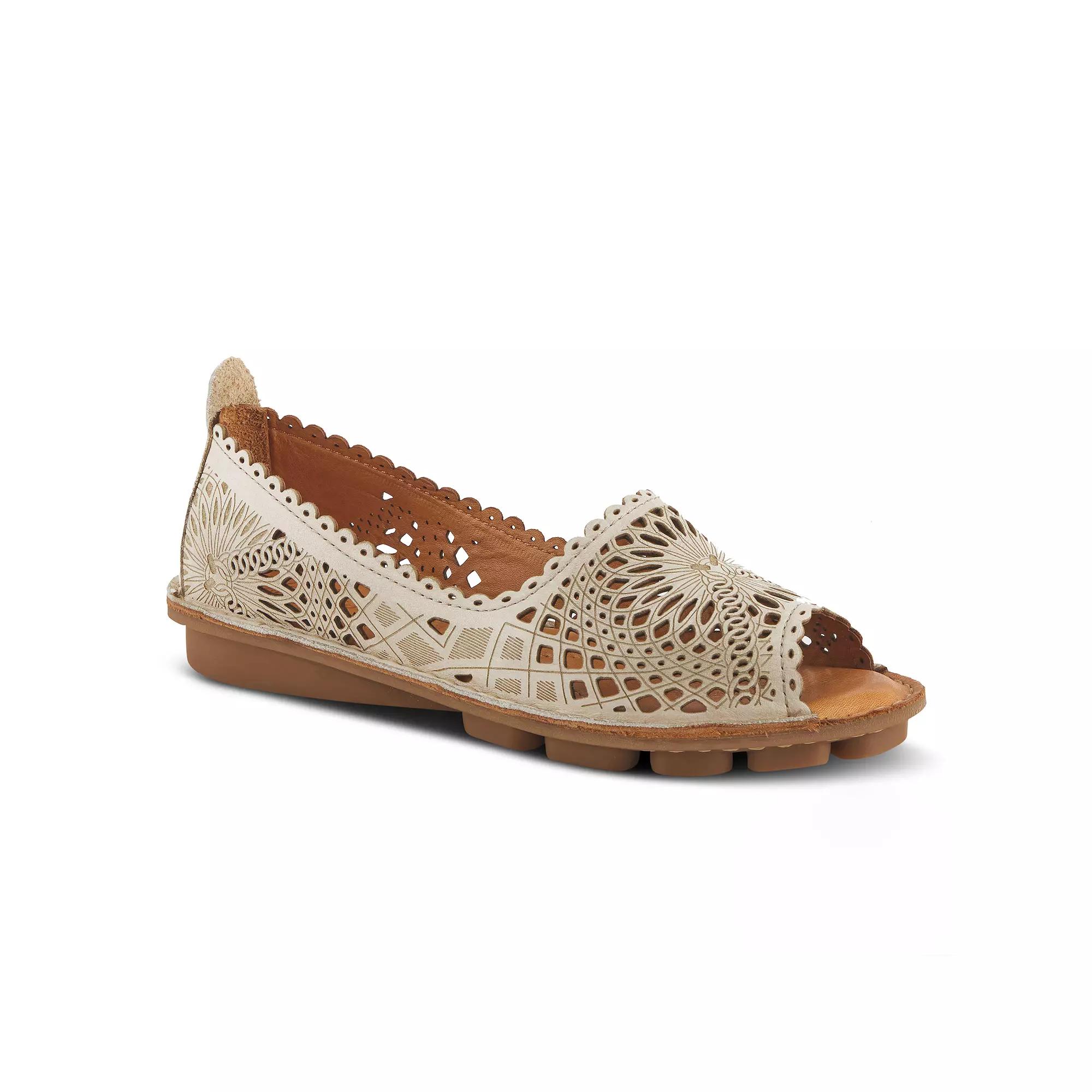 Spring Step Brandal Women's Leather Loafers, Size: 37, Light Gray Product Image