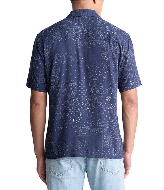 Buffalo David Bitton Short Sleeve Paisley Bandana Print Woven Shirt Product Image