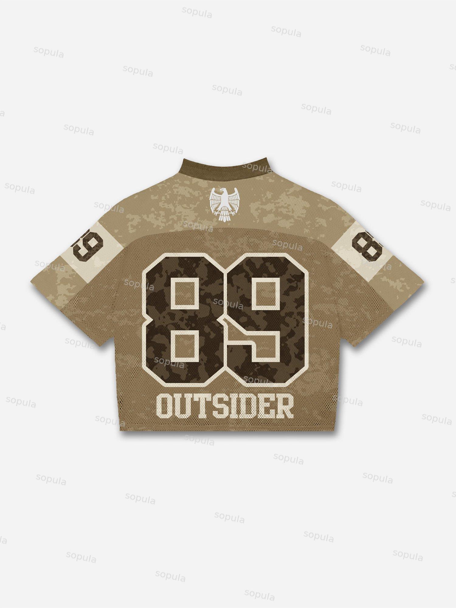 Y2k Street Stay Wild Blokecore Mesh Football Jersey T-shirt Product Image