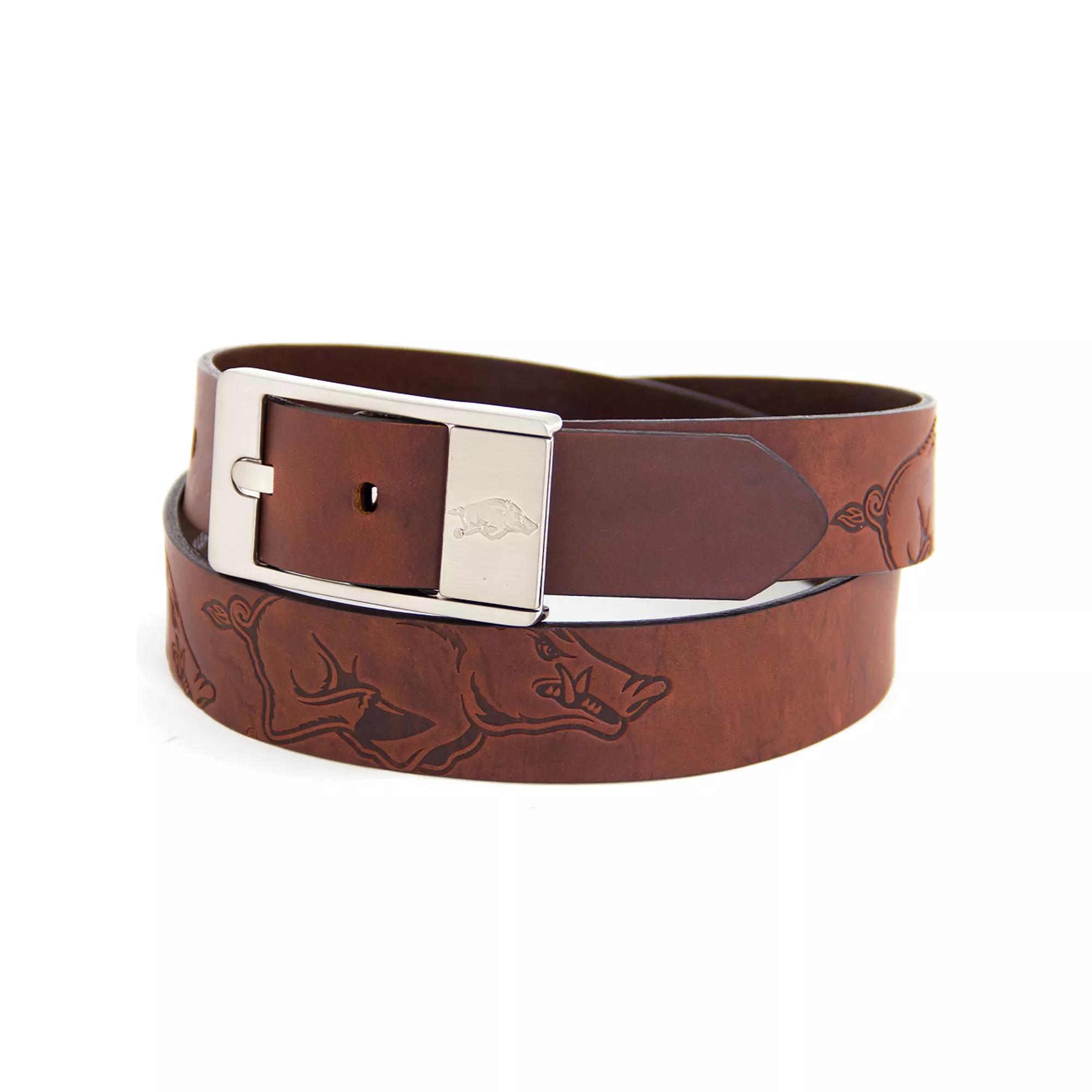 Men's North Carolina State Wolfpack Brandish Leather Belt,  Product Image